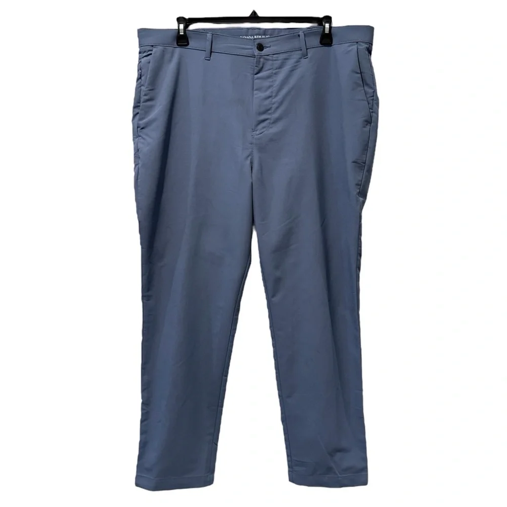 Banana Republic Chino Dress Pants Two Zip Pockets China Blue Size 40x29